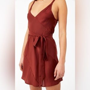 Free People Silky Slip Dress (Like Me or Love Me) in Cowboy Red